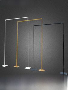 Wedding Celebration New Iron Art Stand Background Support Retractable Pole Canopy Frame Curtain Bracket Arch Gate