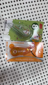 Bút Xóa Kéo Mini 8m – Hình Kỳ Lân & Màu Cam Trong Suốt – Văn Phòng Phẩm Dễ Thương Cho Học Sinh