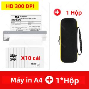 Máy In Nhiệt Di Động HPRT A4 300DPI MT610 Pro Với Kết Nối Bluetooth & USB Dành Cho Văn Phòng Trường Học Bao Gồm Hộp Giấy A40