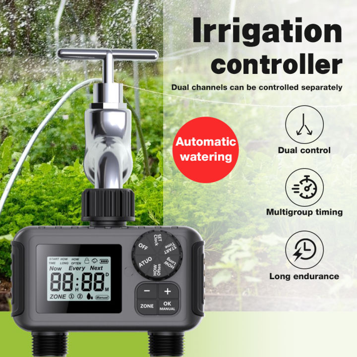 Automatic Water Timer Intelligent Irrigation Watering System Sprinkler ...
