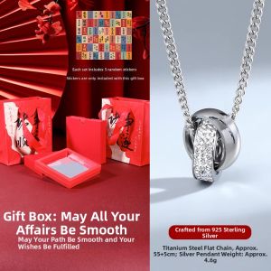 CHUNYAN | Trendy 999 Sterling Silver Necklace for Men and Women