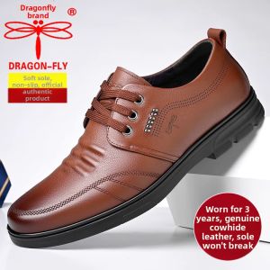 DRAGON-FLY | Breathable Cowhide Men Business Casual Shoes