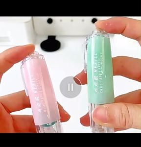 Dotting Glue Press Transparent Dot Hand Account Special Adhesive Tape Double-Sided Adhesive Replaceable Core Large Capacity