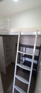 Loft bed +mattress+cabinet customize singapore for helper room/bomb shelter/store room/unity