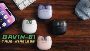 BAVIN BA61 TWS Bluetooth Wireless Earbuds Hifi Sound Stereo Long Endurance w/ Touch Control Support Multiple Devices