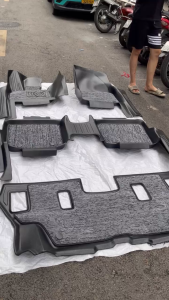 Thảm sàn nhựa 5D SẴN RỐI Tràn Viền Xe TOYOTA - CROSS 2020 - 2025 NHỰA TPE không mùi chuẩn khít form xe - HH