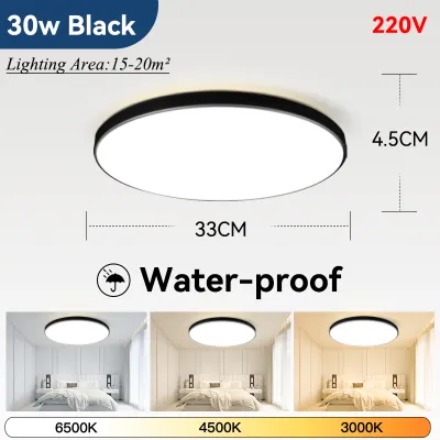 Ip44 Waterproof Led Ceiling Light Bathroom Lamp 15W 18W 20W 30W Ceiling Led Ceiling Lamp For Toilet Living Room Kitchen Light