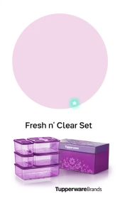 กระปุกใส่อาหาร Tupperware Fresh n’ Clear (1) ขนาดต่างๆ