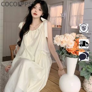 Bãi biển Kỳ nghỉ gió Đầm dài váy đi biển gió nhẹ nhàng Đầm cổ yếm váy bằng ren mới điểm mùa hè của phụ nữ