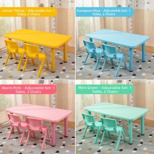 MOLORE | Plastic Childrens Study Table and Chair Set