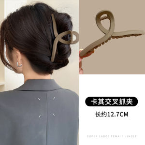 ขนาดใหญ่พิเศษ 13 ซม.ผม Claw คลิปหางฉลาม กิ๊บติดผม ผู้หญิง ผมหนา Grip Headwear สไตล์ฝรั่งเศส ออร์แกนิค แก้วอุปกรณ์เสริมผม