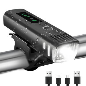 X-Tiger 400 Lumen Cycling Front Lamp USB Rechargeable Mountain Bike Rear Lamp High-Brightness Bicycle Light
