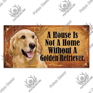Putuo Decor-Wood Plaque for Dog Hanging Sign Wooden Plaque House Decoration Dog Kennel