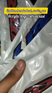 Emblem Garnis Garnish Logo 3D Beat Vario PCX Body Samping Premium