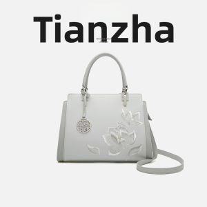 Embroidered Magnolia Handbag for Mothers
