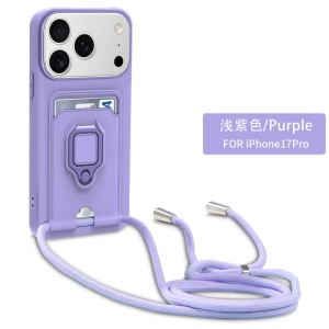 Ốp Điện Thoại iPhone Pro Max Plus Có Dây Đeo Chéo Vòng Silicon Giữ Thẻ Ví Đựng Thẻ Kèm Nắp Che Camera Trượt Chất Liệu TPU