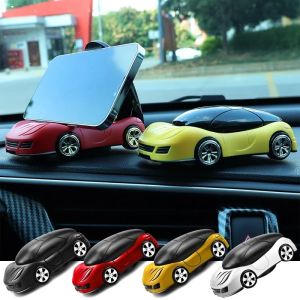 Car Dashboard Support Phone Bracket 360 Degree Rotating Foldable Car Model Mobile Phone Holder Stand Decor Auto Accessories
