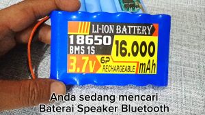 Baterai CCTV PANEL SURYA / Baterai SPEAKER 6X 18650 16000mAh 37V -5V BMS 1S 20A SOKET PH 2.0 2 PIN