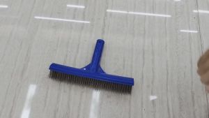 Heavy Duty 10 Inch Algae Brush Stainless Steel Bristle Pool Spa Fountain Cleaning Tool