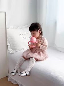 AIBEDILA Baby Feeding Cup 260/360ml Drinking Bottle Training Cup With Straw Leak-proof Choking-proof 0-3Y Infant Cup Accessories