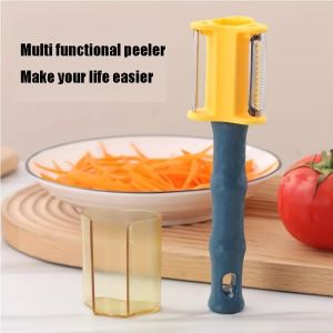 3-In-1 Stainless Peeler Multi-Functional Double-Side Peeler Vegetable Cutter Fruit Dual Blade Slicer