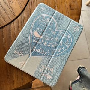 เคสไอแพด เดนิม Gen9/8/7 10.2 Air5 Pro11 2024 Mini7 Air6 11 Gen11 Air7 11 Star เคสipad Gen10  Mini7 Pro10.5 Air2/1 9.7