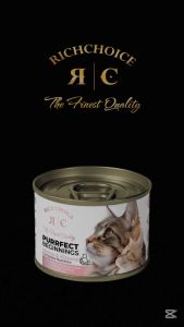Rich Choice Functional Purrfect Beginnings/Feline Fur/Shine Bright/Trim Fit Complete Nutrition Cat Canned Wet Food 200G