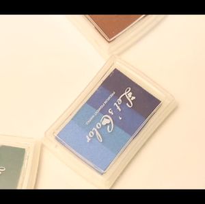 Bộ mực gồm 4 tông màu dùng để đóng dấu con dấu trong trang trí thiệp sổ tay… - DIY