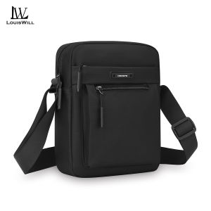 LouisWill Mens Shoulder Bag Business Bag Leisure Sport Street Bag Phone Bag Travel Bag Business Bag Large Capacity Cross Body Bag Lightweight Casual Bag Sling Bag