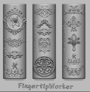 1Pcs Retro Baroque Border Nail Molds Flowered Window Frame Silicone Templates DIY European&American Luxury Nail Charms Stencils