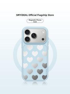 Smyideal | Mirror Blue Heart Magnetic Creative and Elegant Phone Case