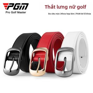 PGM GOLF | White Casual Leather Belt for Women Genuine Cowhide