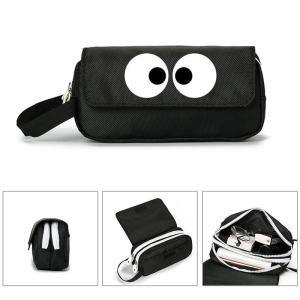 New Anime Hayao Miyazaki Spirited Away No Face Monster Canvas Pencil Case Mens Style Stationery Bag Lead Pencil Box