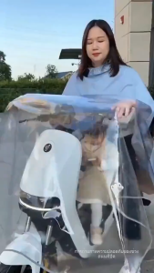 COD เสื้อกันฝนรถยนต์ไฟฟ้า 3/2 คน เสื้อกันฝนสำหรับ กันน้ำได้ EVA เสื้อกันฝนผู้ใหญ่