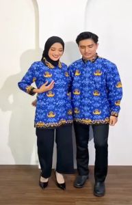 Baju Korpri Terbaru 2022 Wanita Pakai Furing Bahan Katun Lengan Panjang Seragam Batik Korpri Wanita Terbaru Standar Dan Jumbo