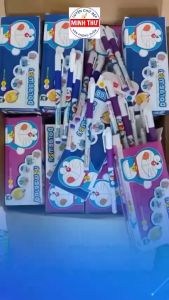 Hộp 20 bút ɡel tím / xanh Thiên Long ɡel - 012 doraemon - mực màu tím xanh bút ɡel tím cho học sinh tiểu học