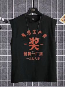 Áo Ba Lỗ Không Tay Mùa Hè Thường Ngày Mỏng Cho Nam Thể Thao Bóng Rổ Rộng Rãi Không Tay Áo Thun in Thời Trang Thường Ngày