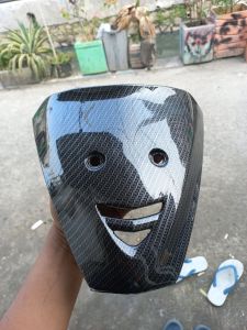 tameng dada dasi depan karisma karbon