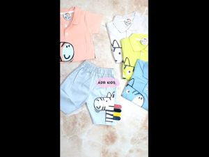 Setelan Anak Bayi Laki-Laki Motif Zebra Bahan Kaos Estimasi Usia 3-12 Bulan