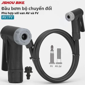 Đầu Nối Vòi Bơm Xe Đạp Cho Ống AV/FV Xe Đạp Địa Hình/xe Đạp Đường Trường Đầu Van Thông Minh Phụ Kiện Thay Thế Tương Thích Với Bơm Sàn