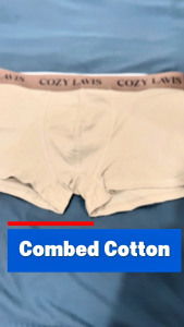 4 Pieces Underwear In 1 Gift Box(Black+ Grey+ Blue+ Light Grey) Premium Combed Cotton Boxers for Men Medium Waist Soft & Breathable Menswear