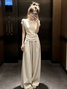 LIRUSHAN | Casual Stylish Korean Style Apricot Two-piece Set