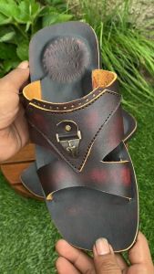 Sandal Kulit Pria Dewasa Slop Selop Full Kulit 100%