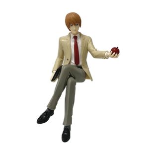 Bandai | 8-16cm Anime Death Note L Lawliet/Ryuk/Light Yagami/sitting Position Noodle Stopper Figure Model Collectible for Christmas Gift