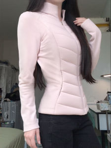 SUHUIQIAN | Pink Light Slim Short Down Inner Coat