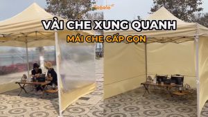 Vải Che Xung Quanh Vải Che Nóc ( Không Kèm Khung ) Mái Che Gấp Gọn nhiều màu nhiều kích thước