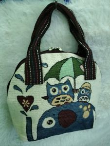 Random TasJinjing Mini/Tas GajahThailand/Tas Kanvas Thailand  Wanita Import/Tas Motif Gajah