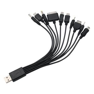 10 In 1 USB Multi Pin Cable Charger Universal USB Adapter Cable Data Wire Cord Multifunction Data Transfer Cable for Nokia iPod