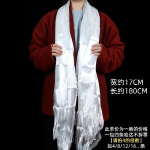 เครื่องประดับแบบดั้งเดิมสไตล์ทิเบตผ้าพันคอสำหรับการแสดงบนเวทีเพิ่มความหนาแปดมงคลส่งเป็นกลุ่มของขวัญท่องเที่ยว2.8ม.