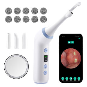 Hailicare | Visible Electric Tonsil Stone Remover Tool Visible Tonsil Stone Removal Kit 3 Suction Modes Tonsil Stone Removal Oral Care